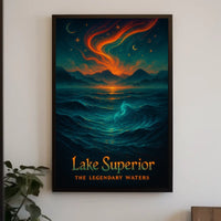 Lake Superior The Legendary Waters Poster