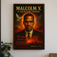 Malcolm X A Legacy of Change Poster