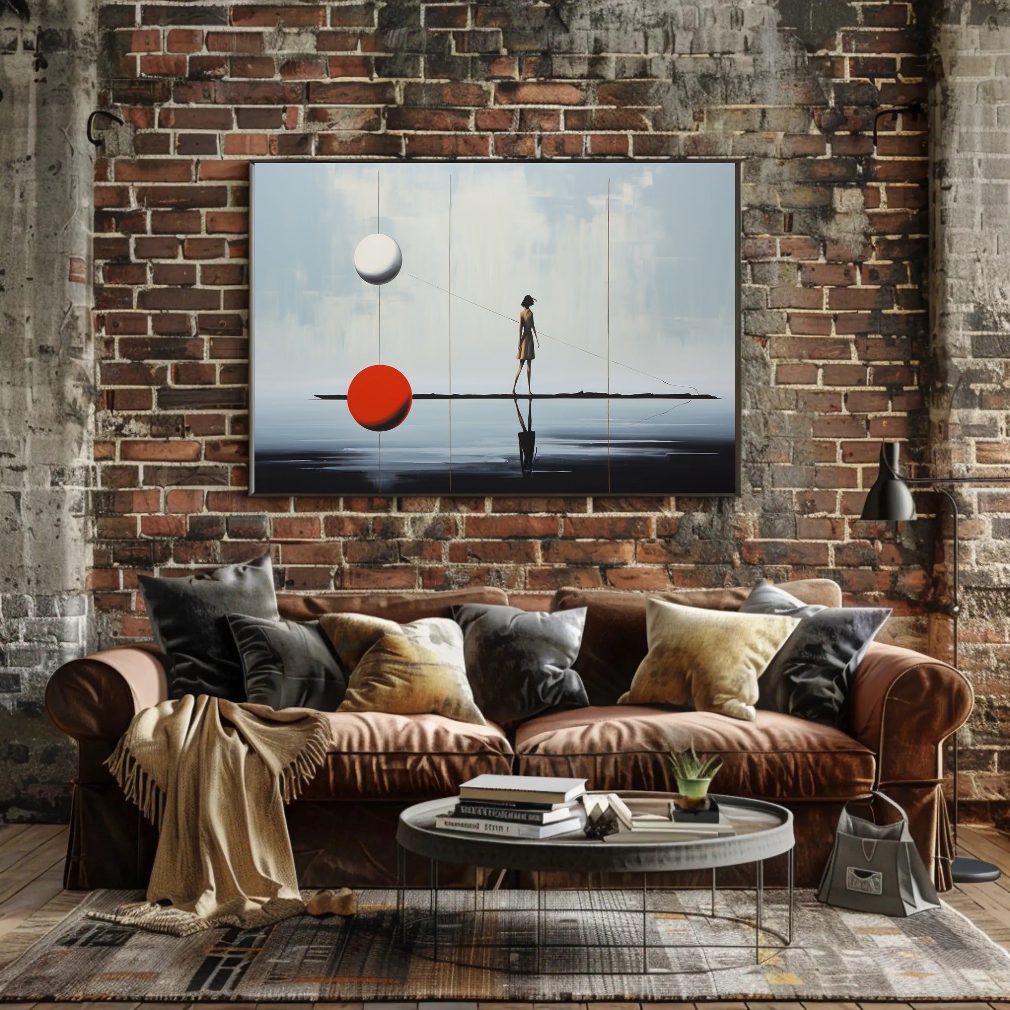 Ethereal Balance Surreal Reflection Artwork Poster