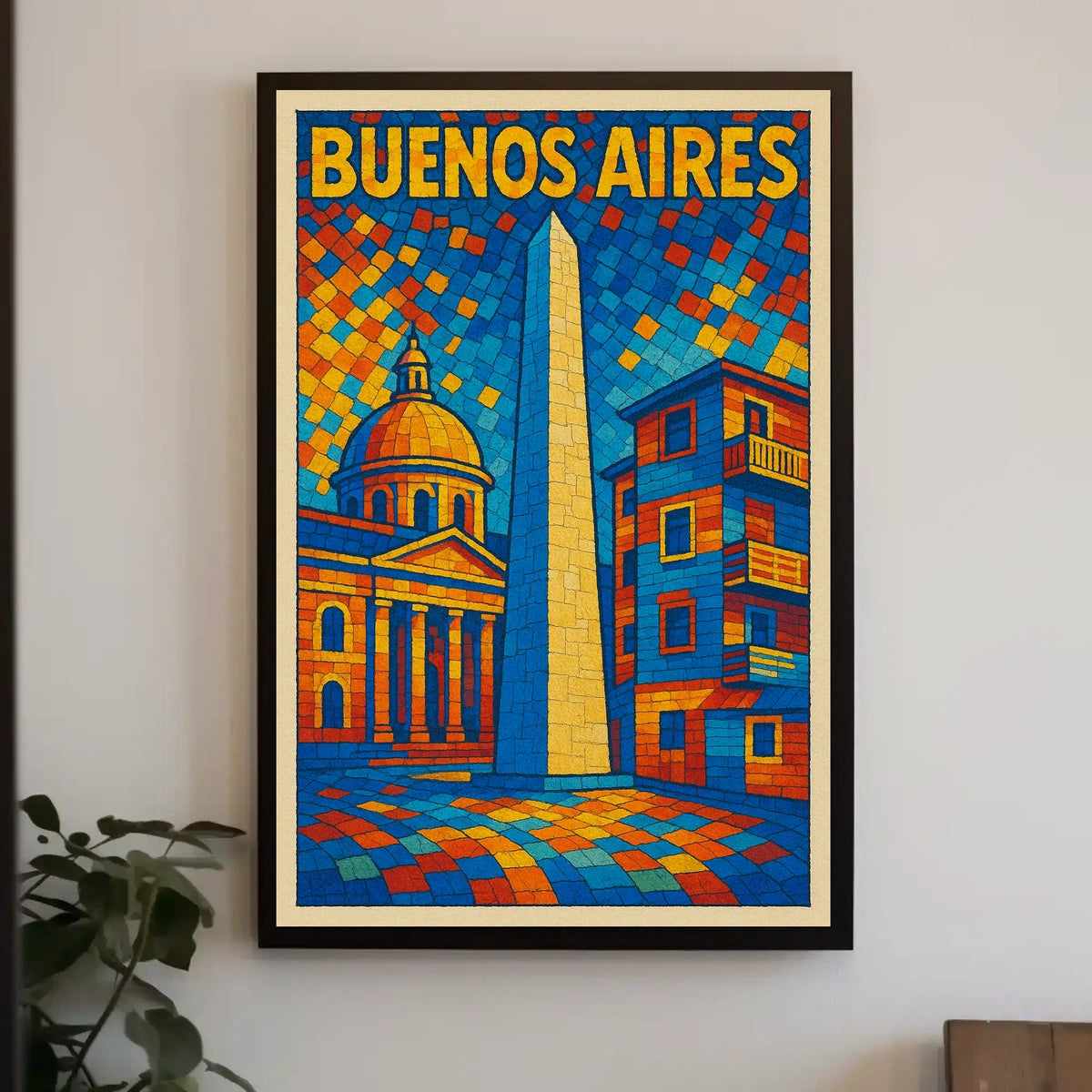 Buenos Aires Mosaic Poster