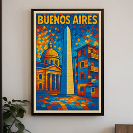 Buenos Aires Mosaic Poster