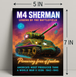 M4 Sherman Legend of the Battlefield Poster PosterGoat