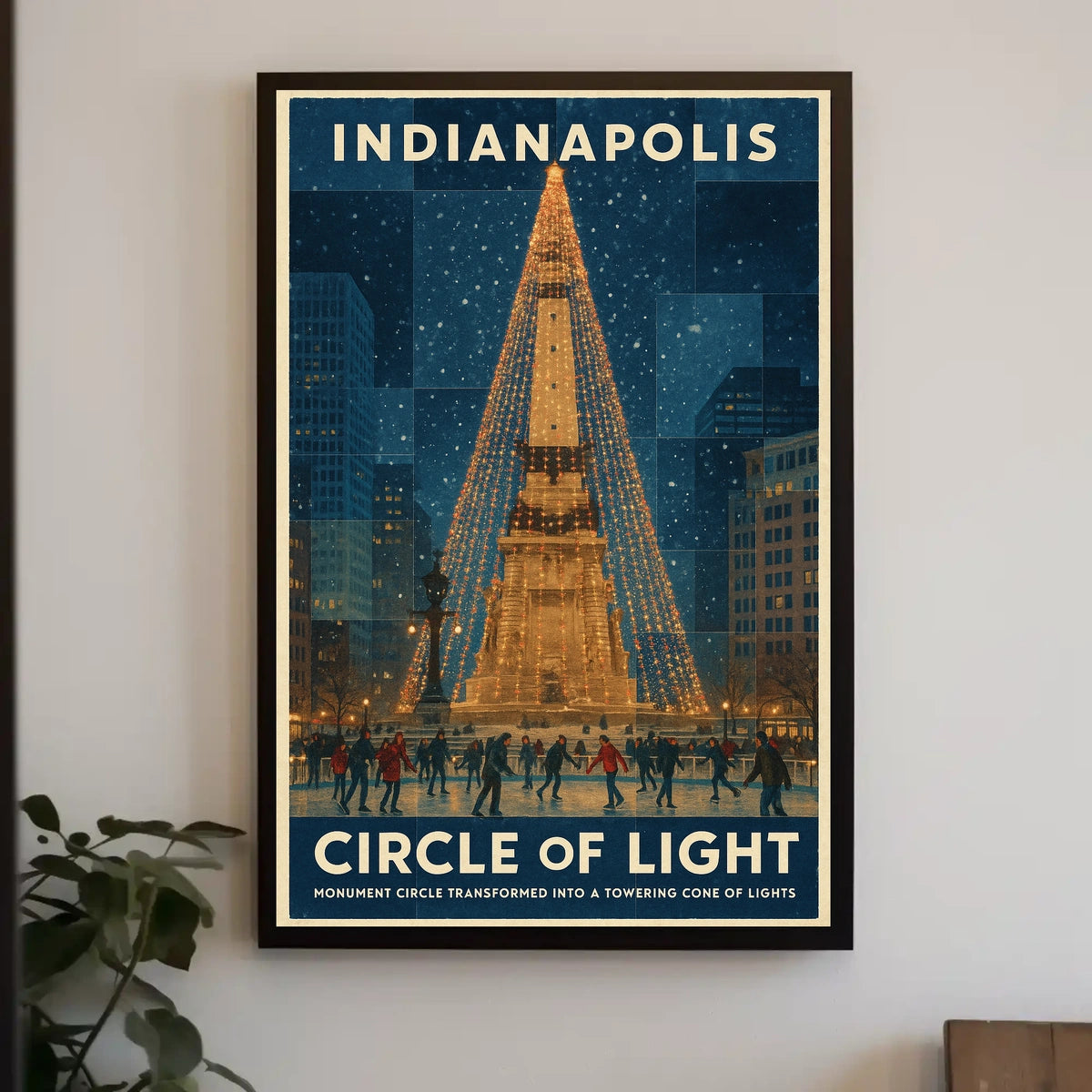 Indianapolis Circle Of Light Poster
