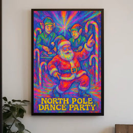 North Pole Dance Party Poster