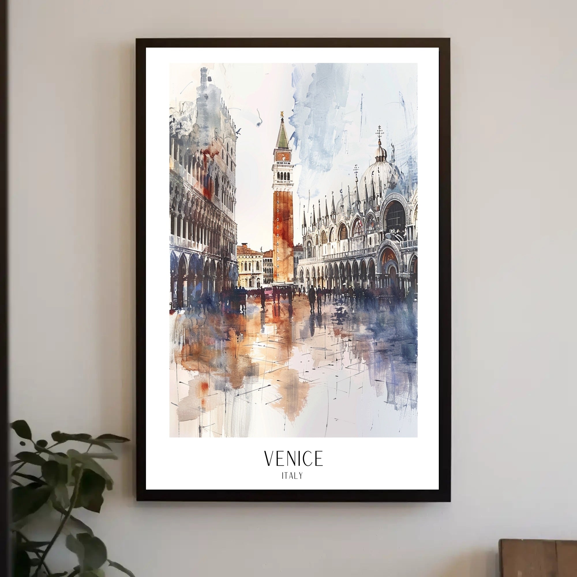 VENICE ARCHITECTURE IMPRESSIONISTIC CITYSCAPE TRAVEL POSTER PosterGoat