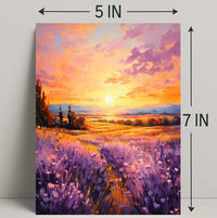 Lavender Sunset Poster