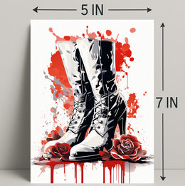 Boots And Roses Poster