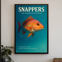Snappers The Underwater World Poster PosterGoat