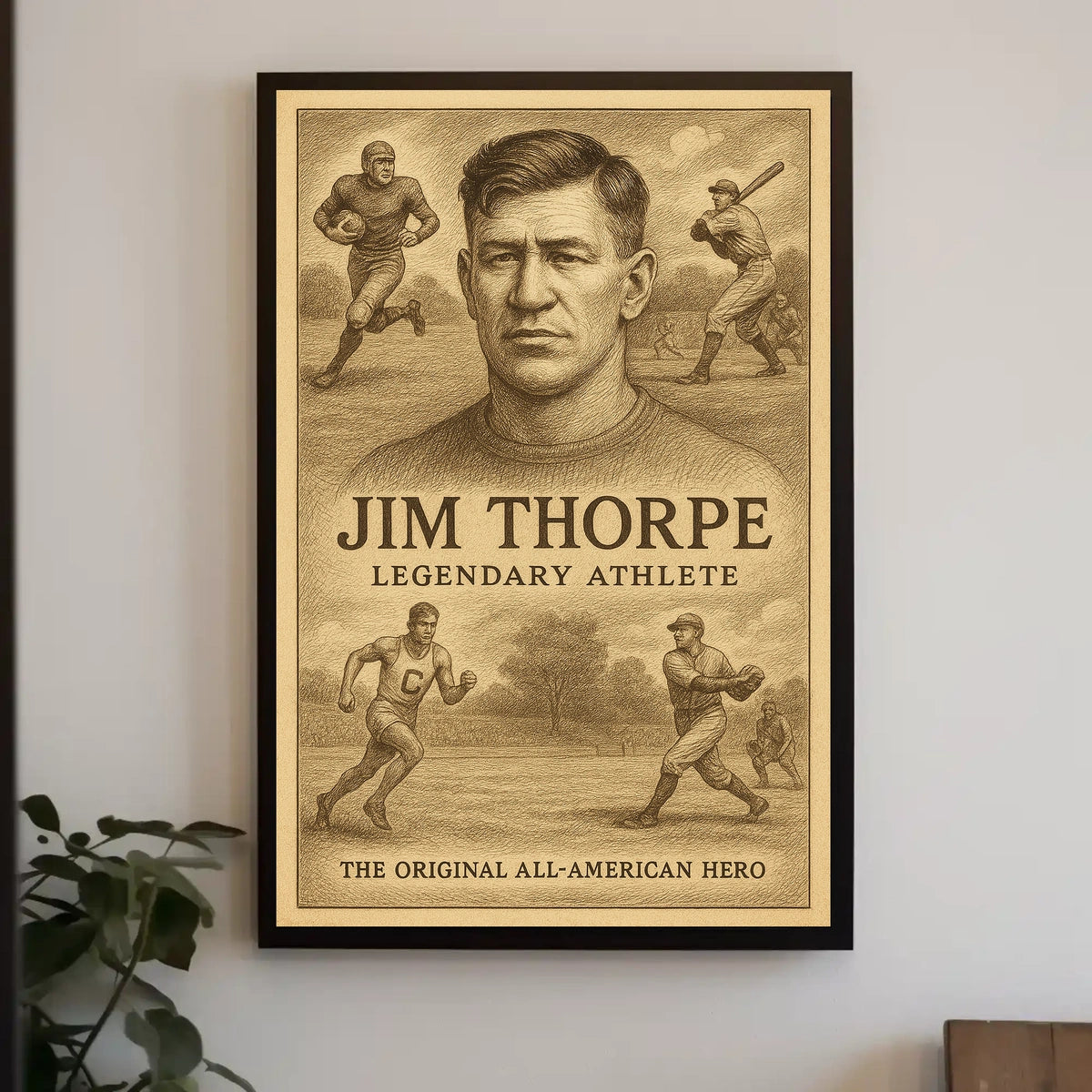 Jim Thorpe Legendary Athlete Jim Thorpe Poster