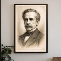 Vintage Portrait in Sepia Poster PosterGoat