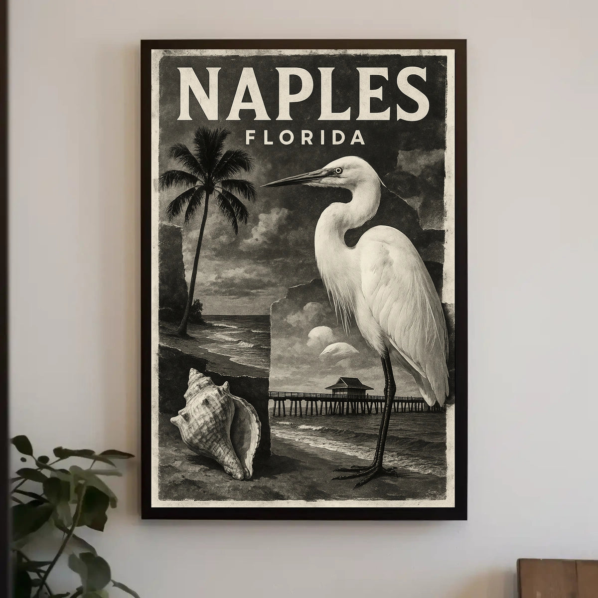 Naples Florida Coastal Serenity Poster Wall Art Beachside