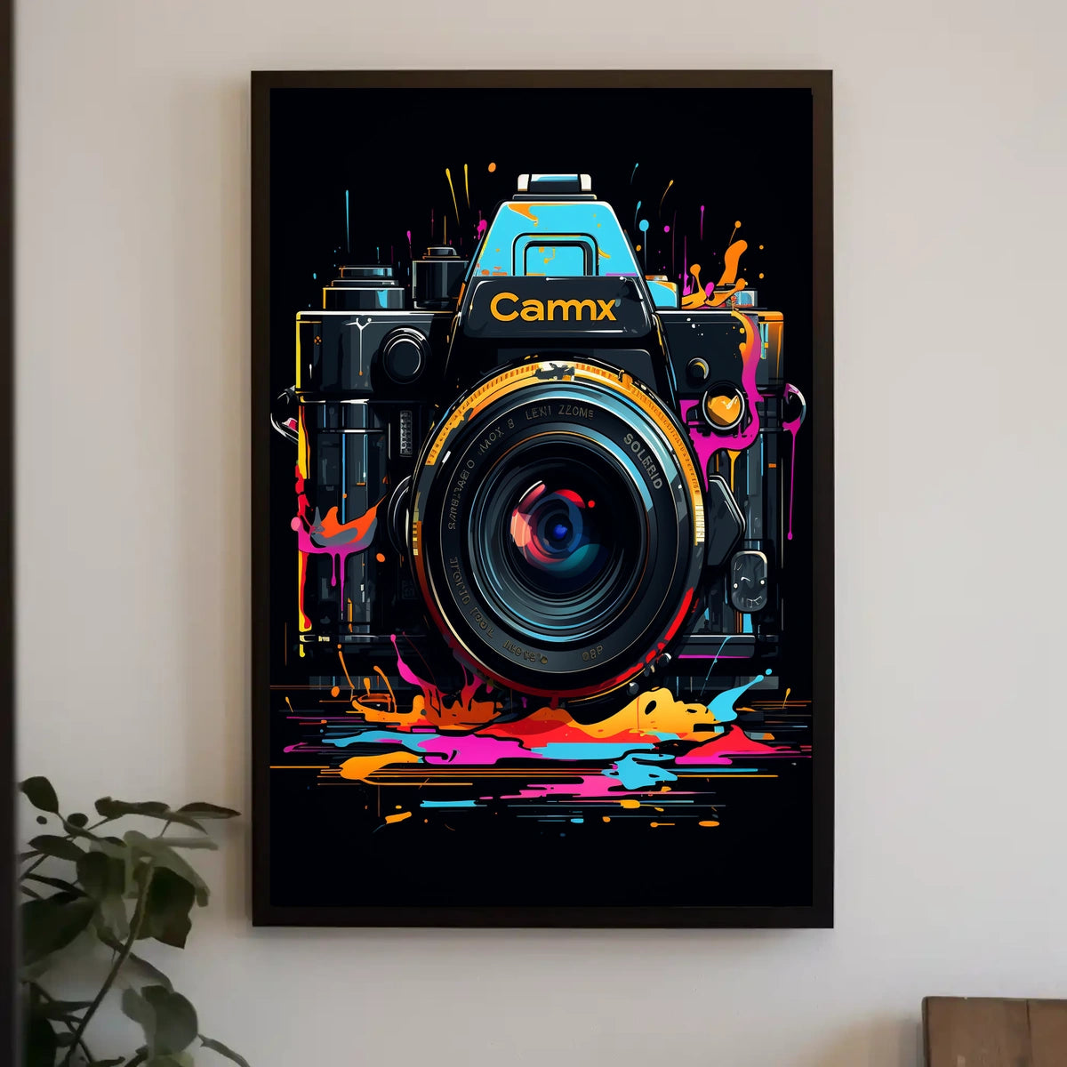 Vibrant Camera Art Poster