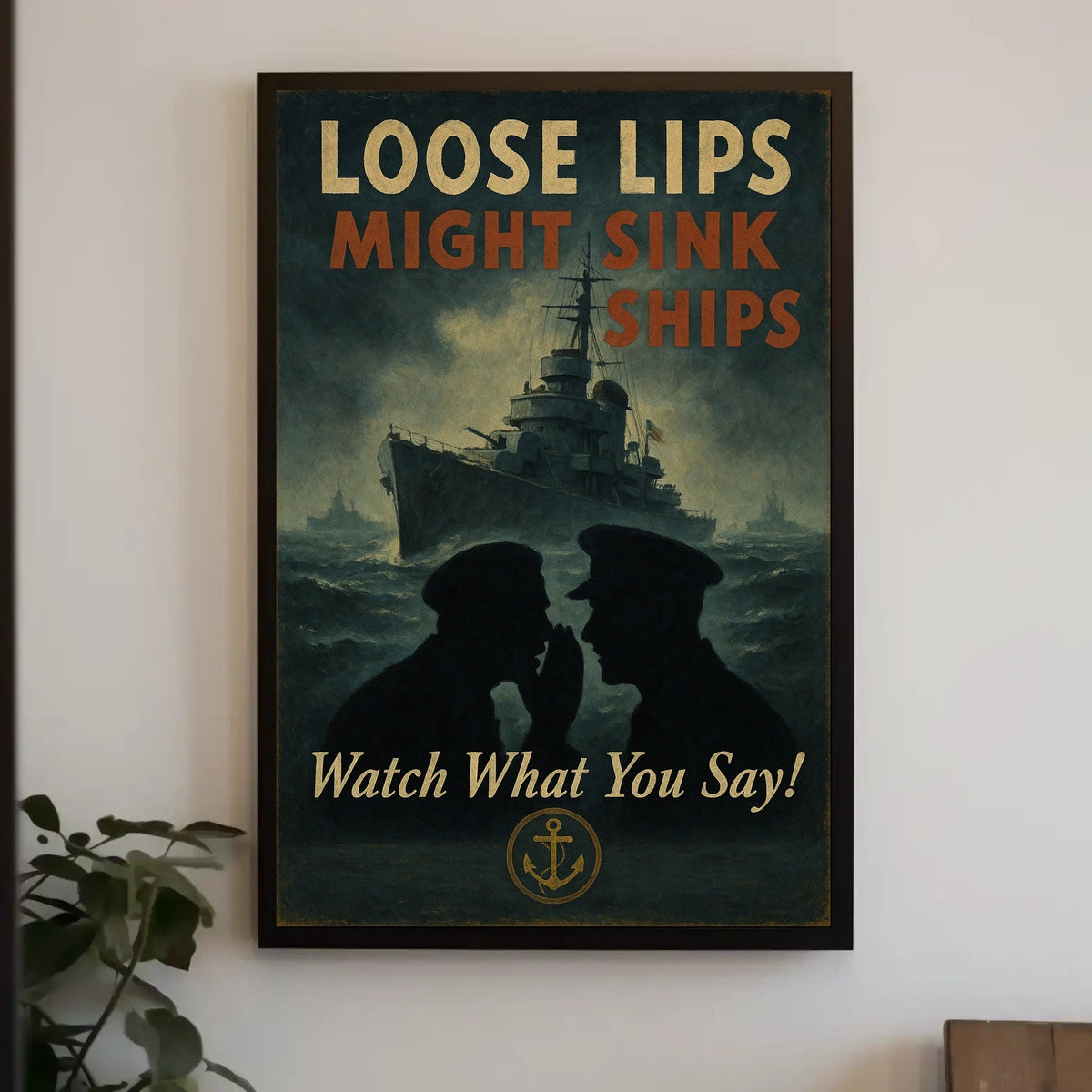 Loose Lips Might Sink Ships Poster