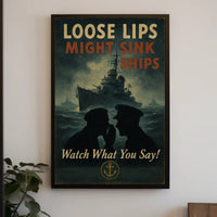 Loose Lips Might Sink Ships Poster