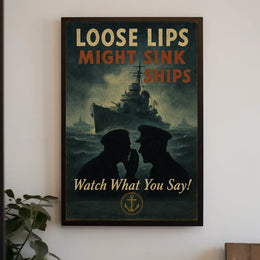 Loose Lips Might Sink Ships Poster