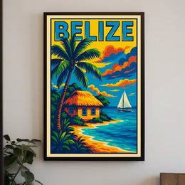Belize Tropical Escape Poster