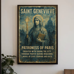 Saint Genevieve Patroness Of Paris Poster