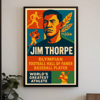 Jim Thorpe Legendary Athlete Poster