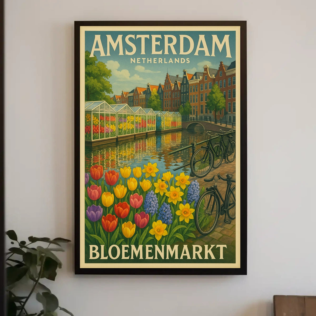 Amsterdam Bloemenmarkt Poster