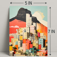 Vibrant Cityscape Collage Poster