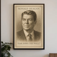 Ronald Reagan Tear Down This Wall Poster