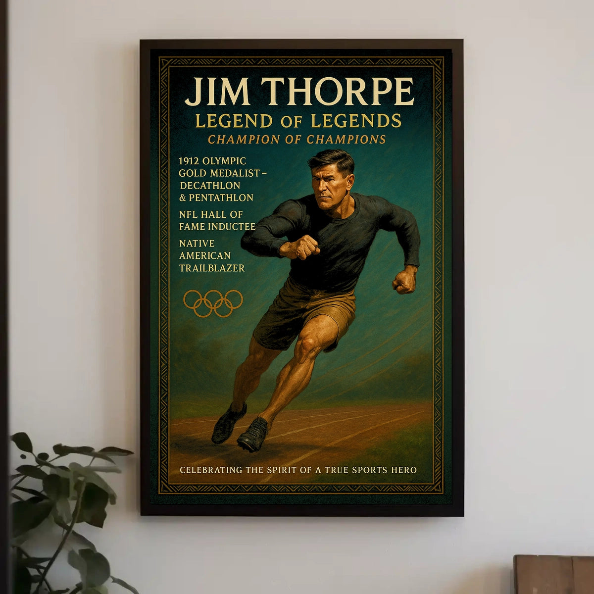 Jim Thorpe Iconic Sports Legend Jim Thorpe Poster