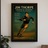Jim Thorpe Iconic Sports Legend Jim Thorpe Poster