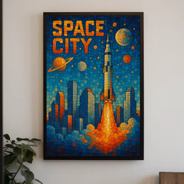 Space City Adventure Poster