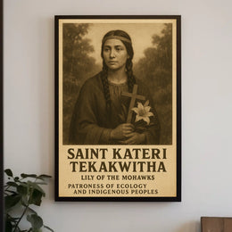 Saint Kateri Tekakwitha Lily Of The Poster