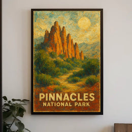 Pinnacles National Park California Landscapes Photography Realism Travel Enthusiast Gift Poster