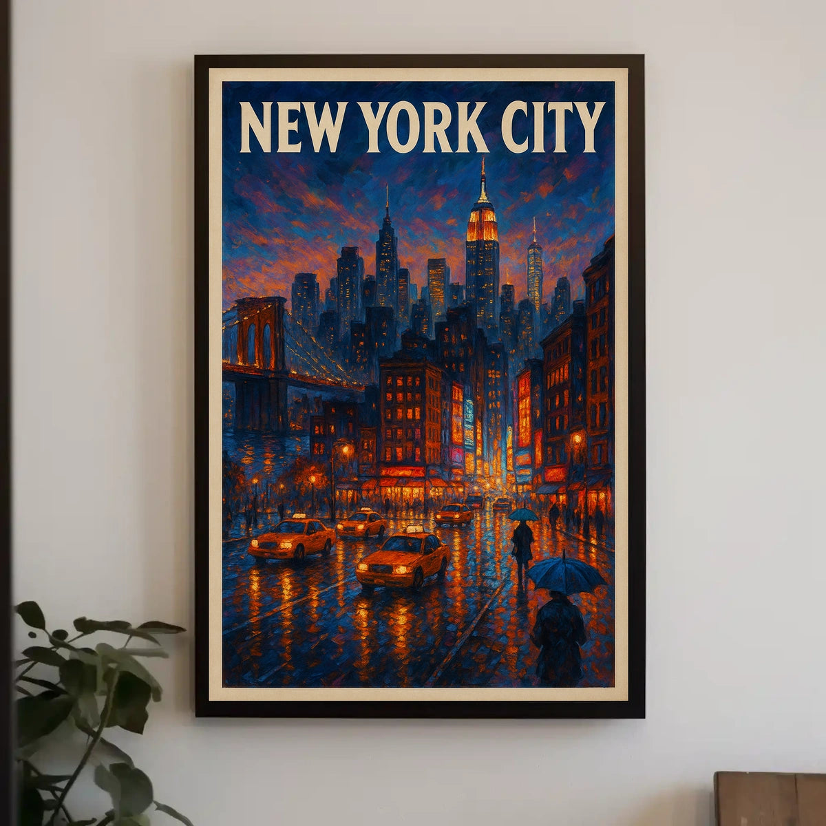 New York City Urban Evening Poster