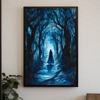 Mysterious Traveler in Enigmatic Forest Abstract, Artistic, or Pop Culture Poster