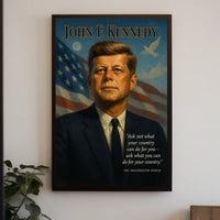 1960s Patriotic Poster: Inauguration, Peace, and Pride