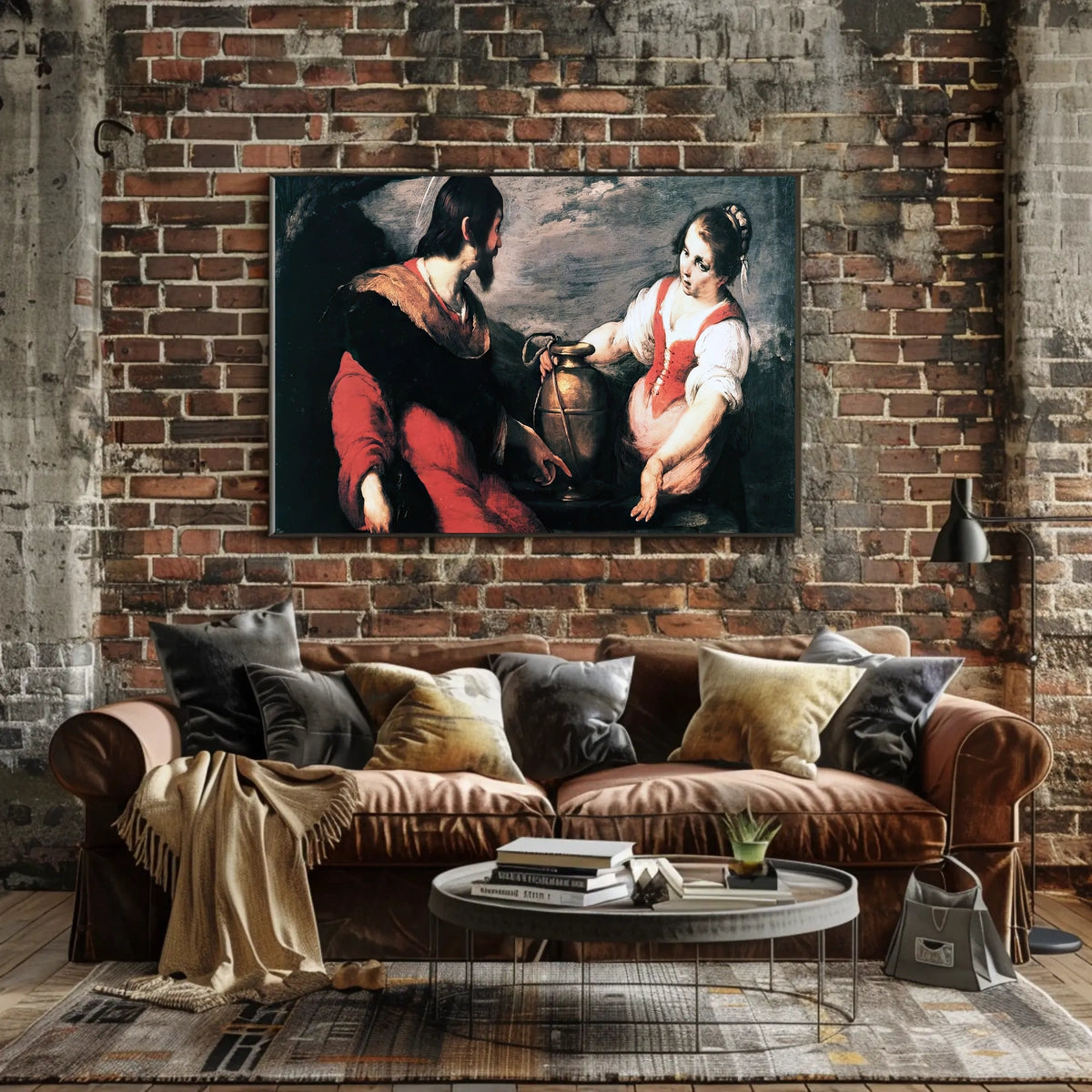 Intense Baroque Dialogue in Historical or Presidential Poster