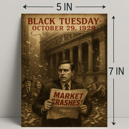 Black Tuesday Wall Art Historical or Presidential Poster