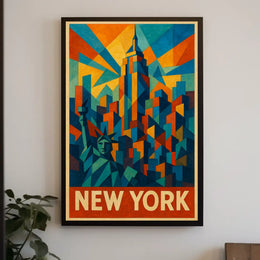 New York Skyline Art Poster