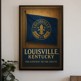 Louisville Kentucky Gateway Cityscape Photography Poster