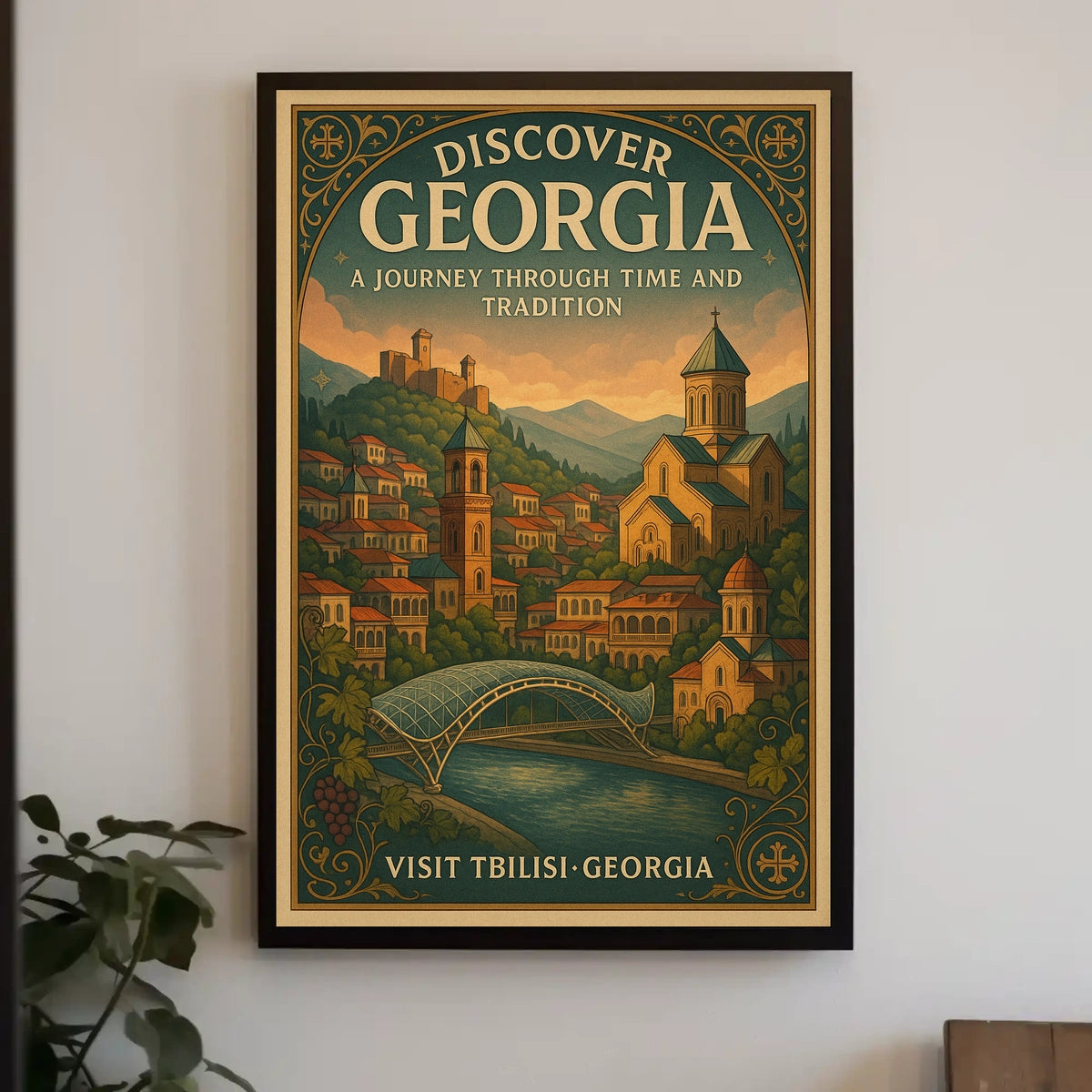 Discover Georgia A Journey Through Poster