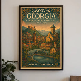 Discover Georgia A Journey Through Poster