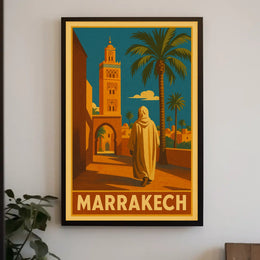 Marrakech Travel Poster