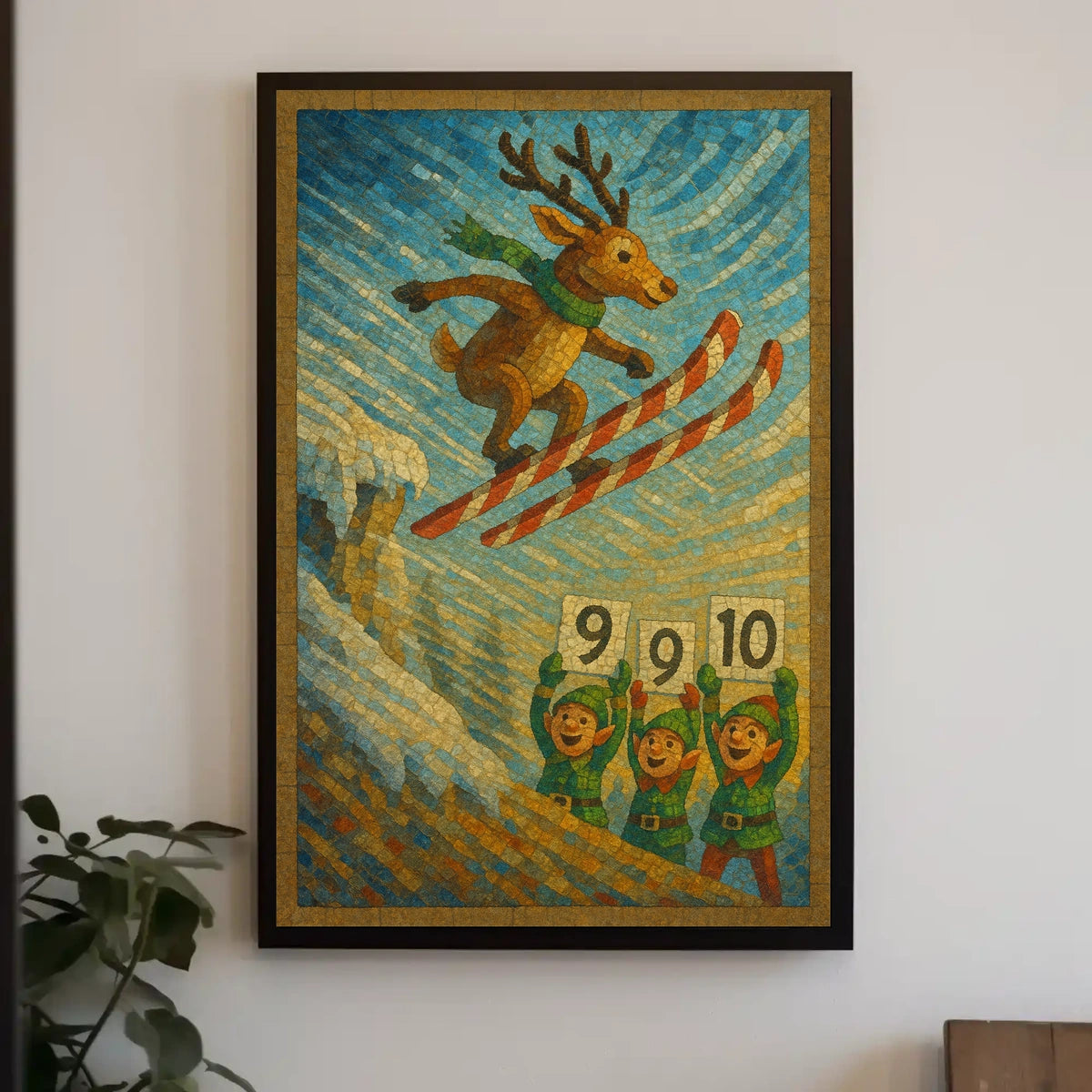 Reindeer Ski Jump Extravaganza Poster