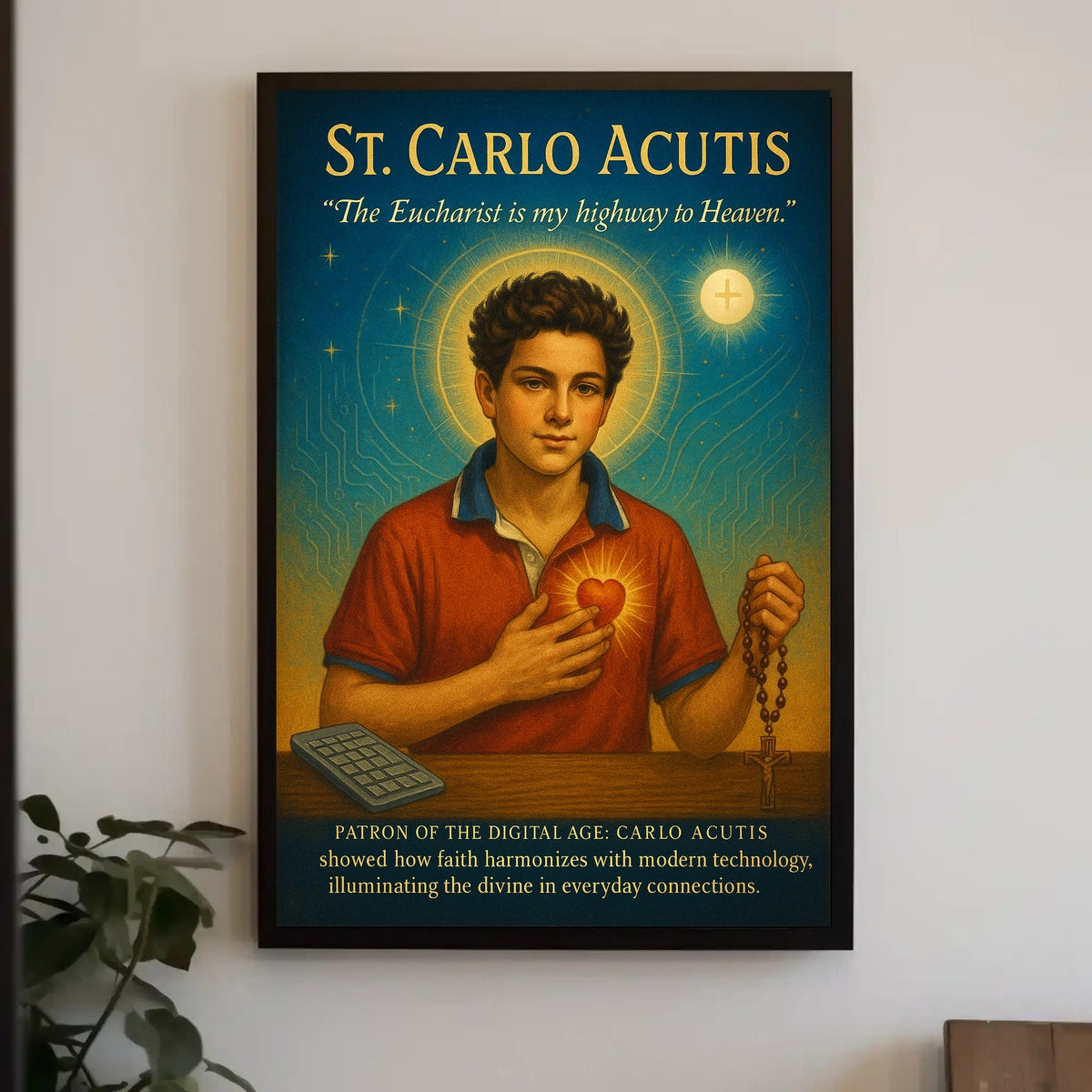 Carlo Acutis Patron of the Digital Age Poster