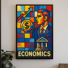 Economics in Vibrant Colors Poster