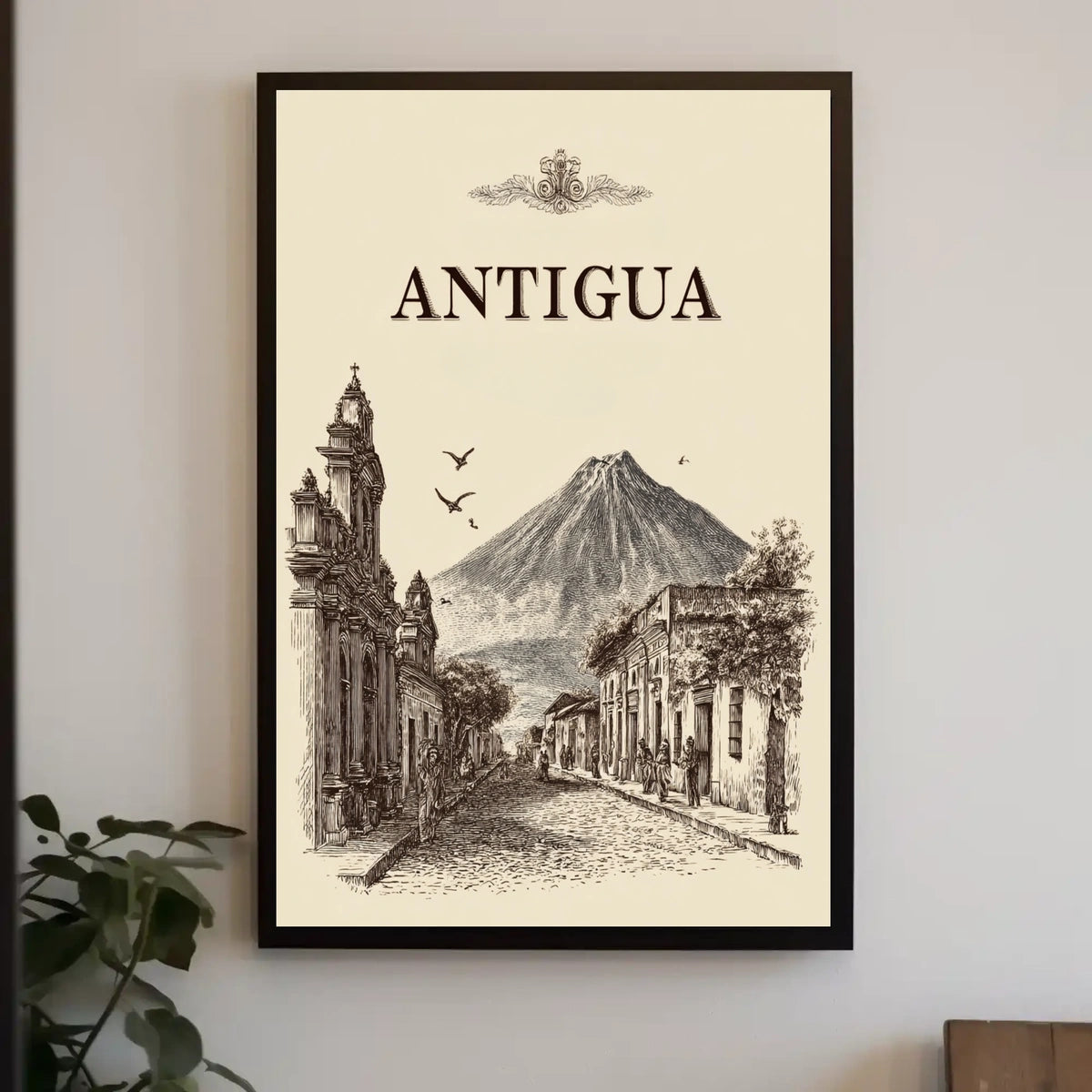 Antigua A Timeless Cityscape Poster