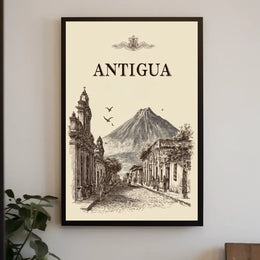 Antigua A Timeless Cityscape Poster