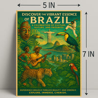 Discover the Vibrant Essence of Brazil Poster PosterGoat