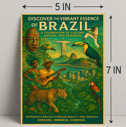 Discover the Vibrant Essence of Brazil Poster PosterGoat