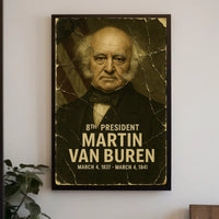 Martin Van Buren 8th President of the United States Damaged Photograph Poster