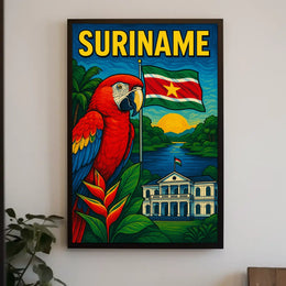Suriname Tropical Paradise Poster