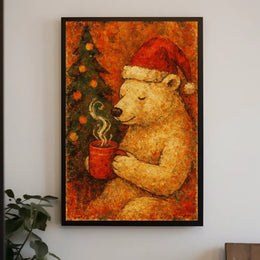 Bear Christmas Poster